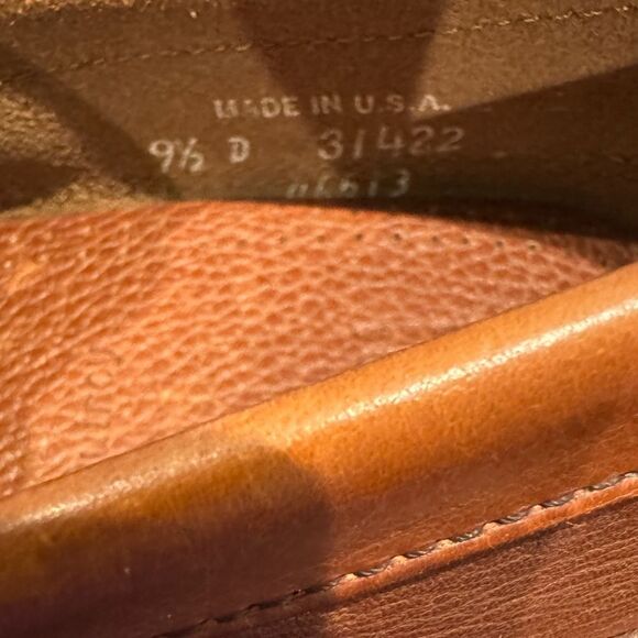 New Allen Edmonds Quincy Tan Leather Men\'s Slip-on Dress Shoes Loafers 9  9D main image 6